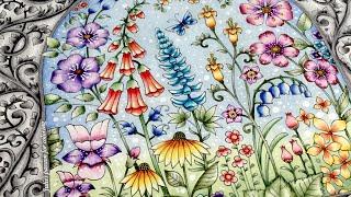 WORLD OF FLOWERS by Johanna Basford - PART 2 - color along