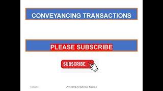 CONVEYANCING TRANSACTIONS, ACCOUNT COLLECTION,TRANSFERS,ACCOUNT STATEMENT-21 August 2023