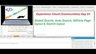 Day 03 Global Search, Auto Search, Diff b/w Page layout & Search layout in Experience cloud