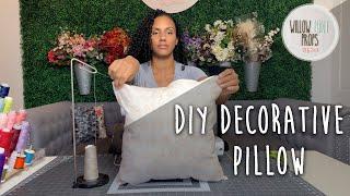 DIY COUCH PILLOW TUTORIAL w/ Willow Mint Props