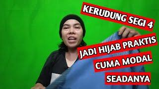 TUTORIAL MENJAHIT HIJAB PRAKTIS PAKE ZIPPER DIBUAT SENDIRI ALAT SEADANYA TANPA MESIN JAHIT