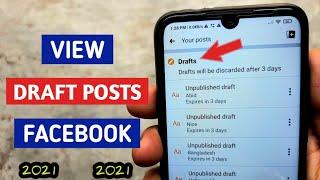 how to find drafts on Facebook || how to see draft in Facebook || drafts on Facebook