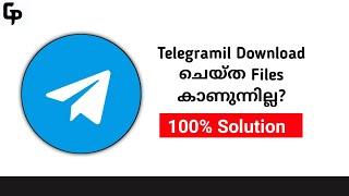Telegram Downloaded Files Are Not Showing Solution Malayalam