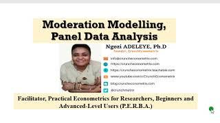 (Stata16): Moderation Modelling using Panel Data (Part 1)