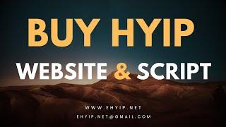 Buy HYIP Website | Buy HYIP Script - Ehyip.net