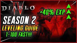 Season 2 Leveling Guide Fastest Route to level 100! Diablo 4!