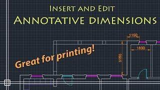 AutoCAD Basics - Annotative Dimensions (must watch - very useful for printing!)