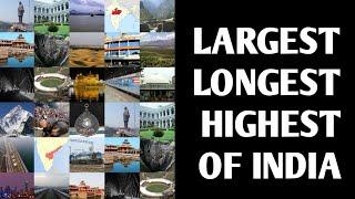 Superlatives of India | Largest in India | Longest in India | Highest in India | Study Prix