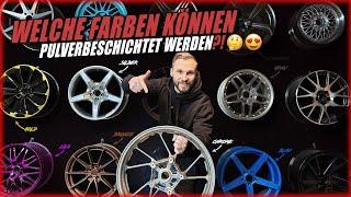 Welche Farben können pulverbeschichtet werden?