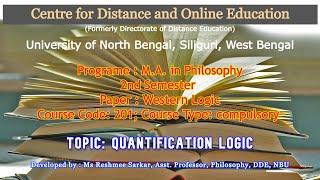 PG Philosophy / 2nd Semester / Paper : Western Logic / Course Code: 201 / Course type: Compulsory