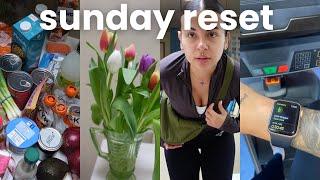 sunday reset vlog...gym, video editing, grocery haul & chores