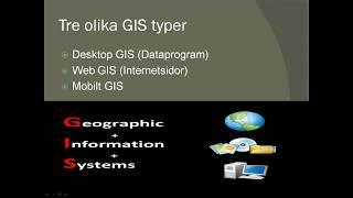 GIS - Geografiska informations system