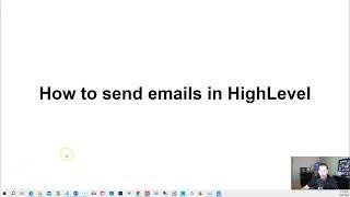 How to send emails on go HighLevel