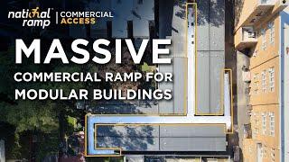 Commercial Ramp Installed On Modular Buildings - National Ramp