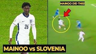 Kobbie Mainoo showcased his skills FAR BETTER than Gallagher during the game against Slovenia