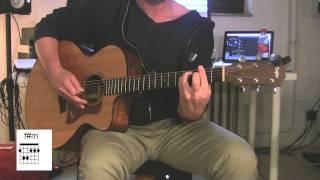 "Numb", Acoustic Guitar with original vocals, How to play, Linkin Park