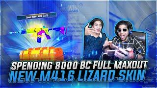 PUBG MOBILE LITE | LIZARD M416 SKIN CRATE OPENING | SPENDING 8000 BC