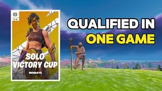 I QUALIFIED For The Solo Cash Cup Finals In ONE GAME