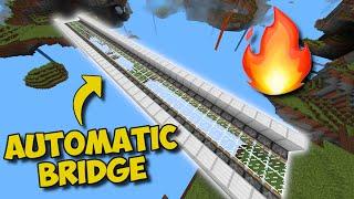 (1.16+) Easy AUTOMATIC BRIDGE In Minecraft! - Redstone Bridge Tutorial