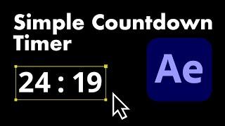 Countdown Timer In After Effects - Tutorial