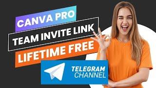 Canva Pro Team Invite | Direct Telegram link