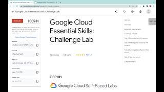 Google Cloud Essential Skills: Challenge Lab || #qwiklabs || #gsp101 || [With Explanation️]
