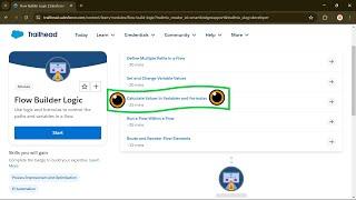Calculate Values in Variables and Formulas | Flow Builder Logic | Flow Fundamentals Superbadge Unit