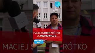 Maciej Stuhr KRÓTKO o JAKIMOWICZU. Co aktor sądzi o "ekspercie" TVP ? #shorts