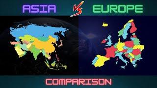 Asia vs Europe Continent Comparison 2022 | Asia | Europe | Who Is The Best ?