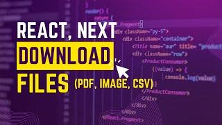 [ENGLISH] How to Download Files in Reactjs, Nextjs, HTML CSS Website | Mohammed Sadik