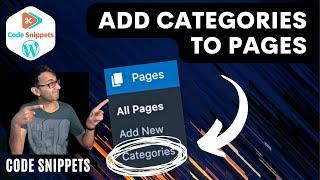 Code Snippets - How to Add Categories to WordPress Pages