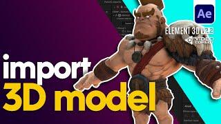 Import 3D Models to Element 3D in After Effects: Complete Tutorial
