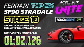 Asphalt UNITE - Ferrari SF90 STRADALE | Stage 10 | Touchdrive | Hilltop Village