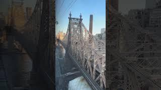 The tram is a must in NYC - Roosevelt Island tramway. #cherryblossom #nyc #rooseveltisland