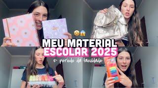 MEU MATERIAL ESCOLAR 2025 | FACULDADE 