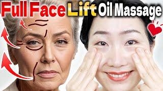 A Miracle Full Face Oil Massage to Erase Sagging and Wrinkles in 10 DAYS!  Drain Lymph and Veins