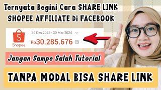 KOMISI MELEJIT ! TERNYATA BEGINI CARA SHARE LINK SHOPEE AFFILIATE D FACEBOOK