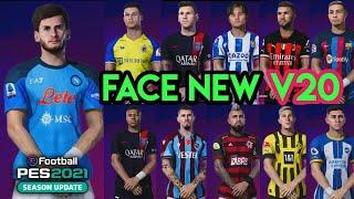 PES 2021 New Face K. Kvaratskhelia, Kubo, M.Hamsík, R Araujo, Enciso, M.Lotka, Arturo Vidal V20