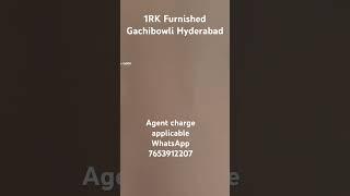 1RK Fully Furnished Gachibowli Hyderabad#flatforrent #hyderabad 216 #property