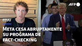 Meta cesa abruptamente su programa de fact-checking en EEUU | AFP