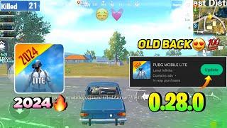 Pubg Lite Old 0.28.0 New Update 2024 | Pubg Mobile Lite 0.28.0 Comeback Update 2024 