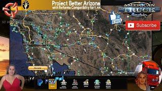 American Truck Simulator (1.44) Project Better Arizona 0.2 by AzNate New Version + DLC's & Mods