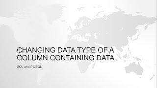 ORACLE SQL AND PL/SQL INTERVIEW QUESTION : HOW TO CHANGE DATATYPE IN ORACLE SQL?