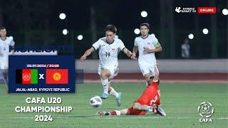 HIGHLIGHTS | Afghanistan - Kyrgyzstan | CAFA U-20 CHAMPIONSHIP 2024