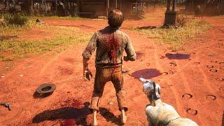 Red Dead Redemption 2 : Torturing and Brutally Killing NPCs #64 (Euphoria Ragdolls)