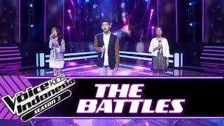Grace vs Syarla vs Rizal "Seperti Yang..." | Battle Rounds | The Voice Kids Indonesia Season 3 GTV