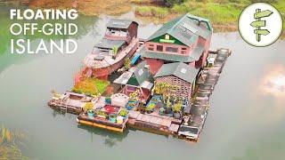 17 Years Living Off-Grid on a Self-Built Island Homestead - Built with Salvaged Materials