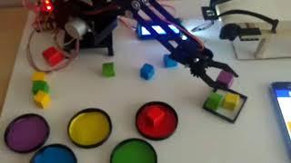 Color Separating Robot Arm (Conveyor)