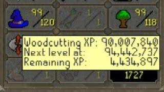 [OSRS] F2P-Only main progress 28 | 1,000 hours of woodcutting