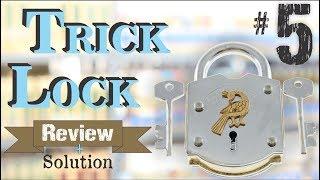 TRICK LOCK #5 Review and Solution from Puzzle Master